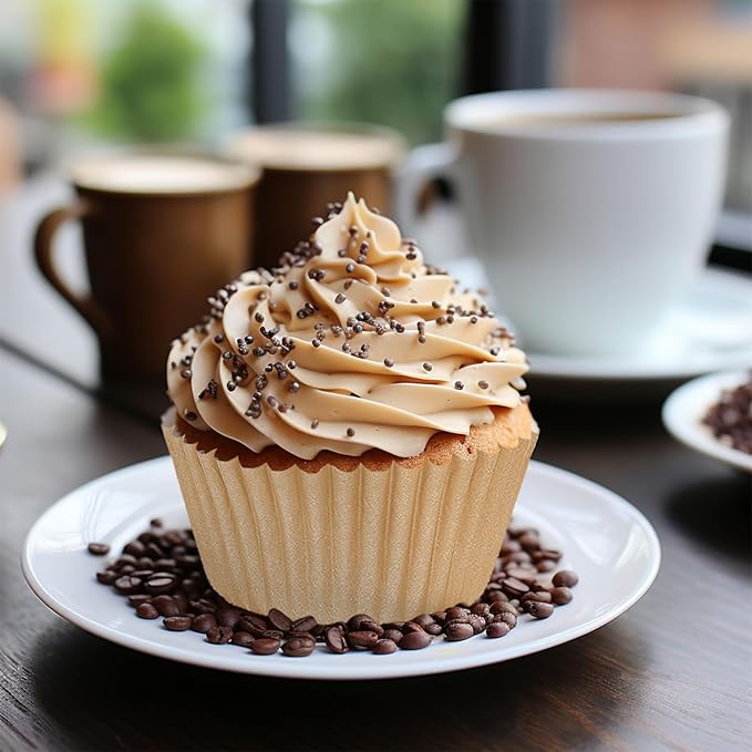 600Pcs Brown Neutral Cupcake Liners Fall Color Brown Gradient Color Baking Cups Tan Neutrals Cupcake Wrappers Muffin Liners for Baby Shower Bridal Shower Wedding Birthday Party Supplies